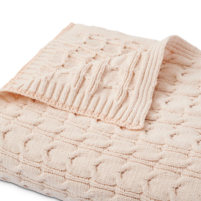 Cable Knit Throw Blanket