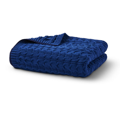 Cable Knit Throw Blanket