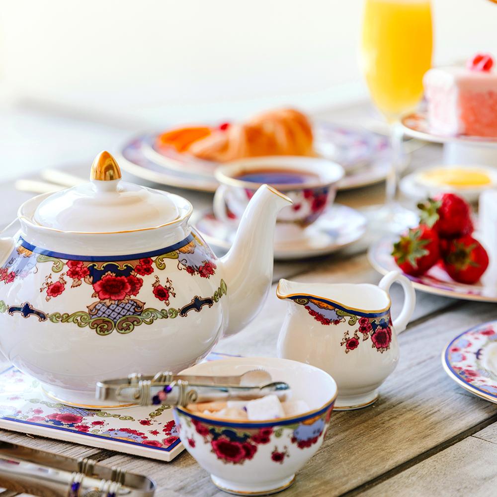 Empress Tea Tongs in Afternoon Tea Setting