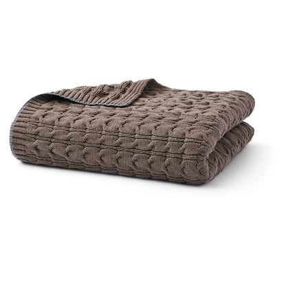 Cable Knit Throw Blanket