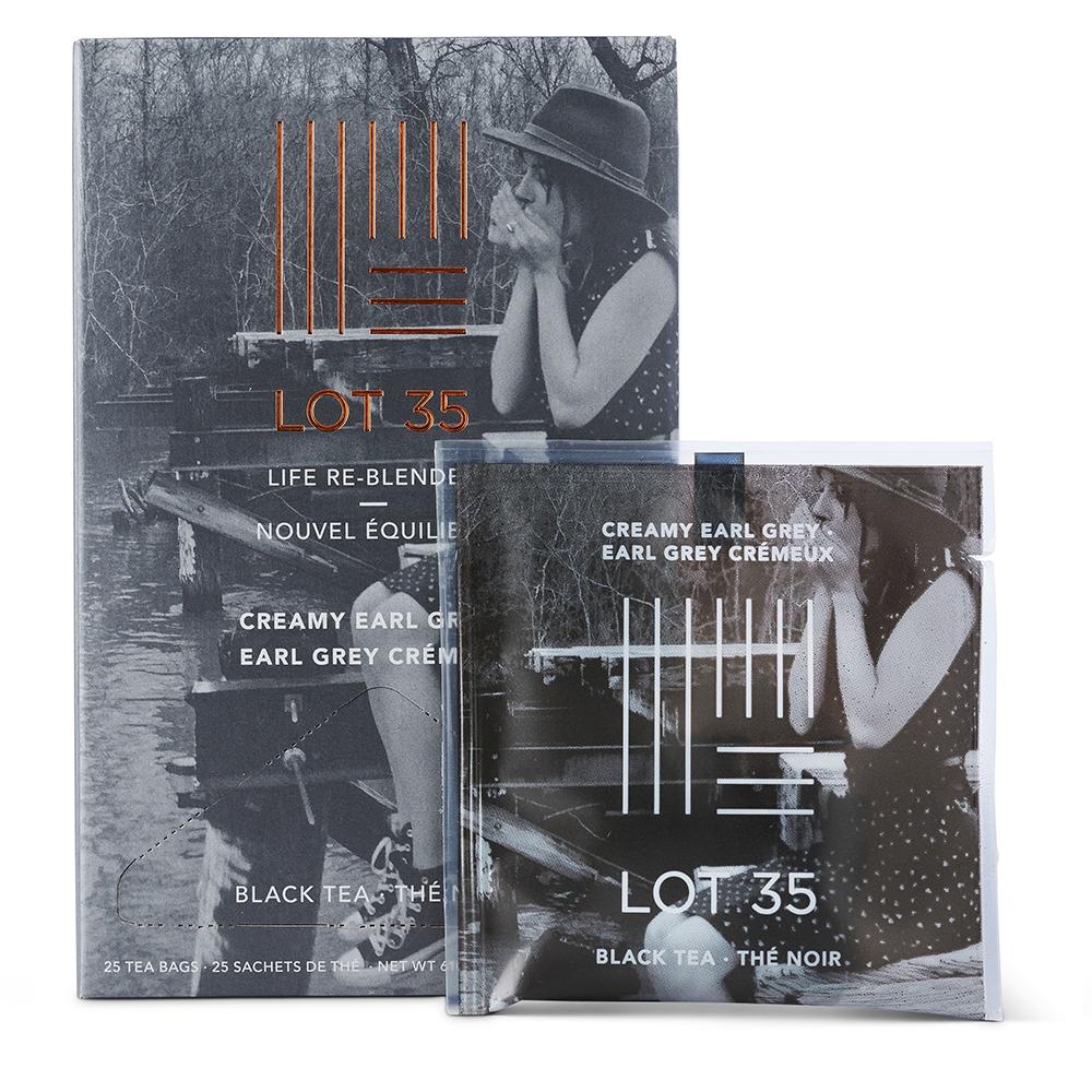 Creamy Earl Grey tea individual bag by Lot 35