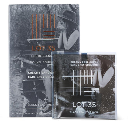 Creamy Earl Grey tea individual bag by Lot 35