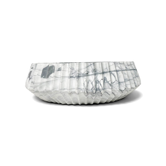 Duna Marble Bowl | White Accents + Decor
