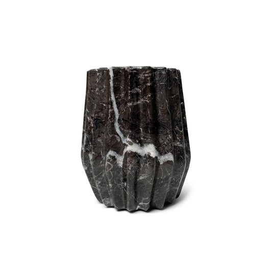 Duna Vase | Black Accents + Decor Black Marble S