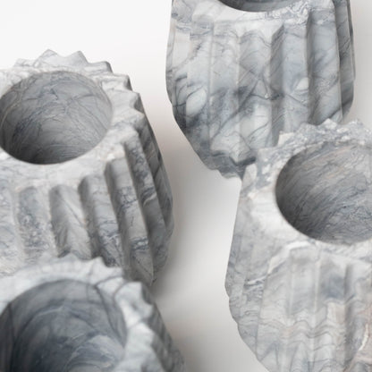 Duna Vase | White Accents + Decor White Marble S