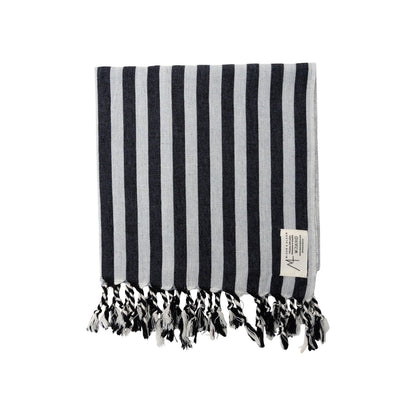 Turkish Hand Towel | Black Stripe Home Textiles