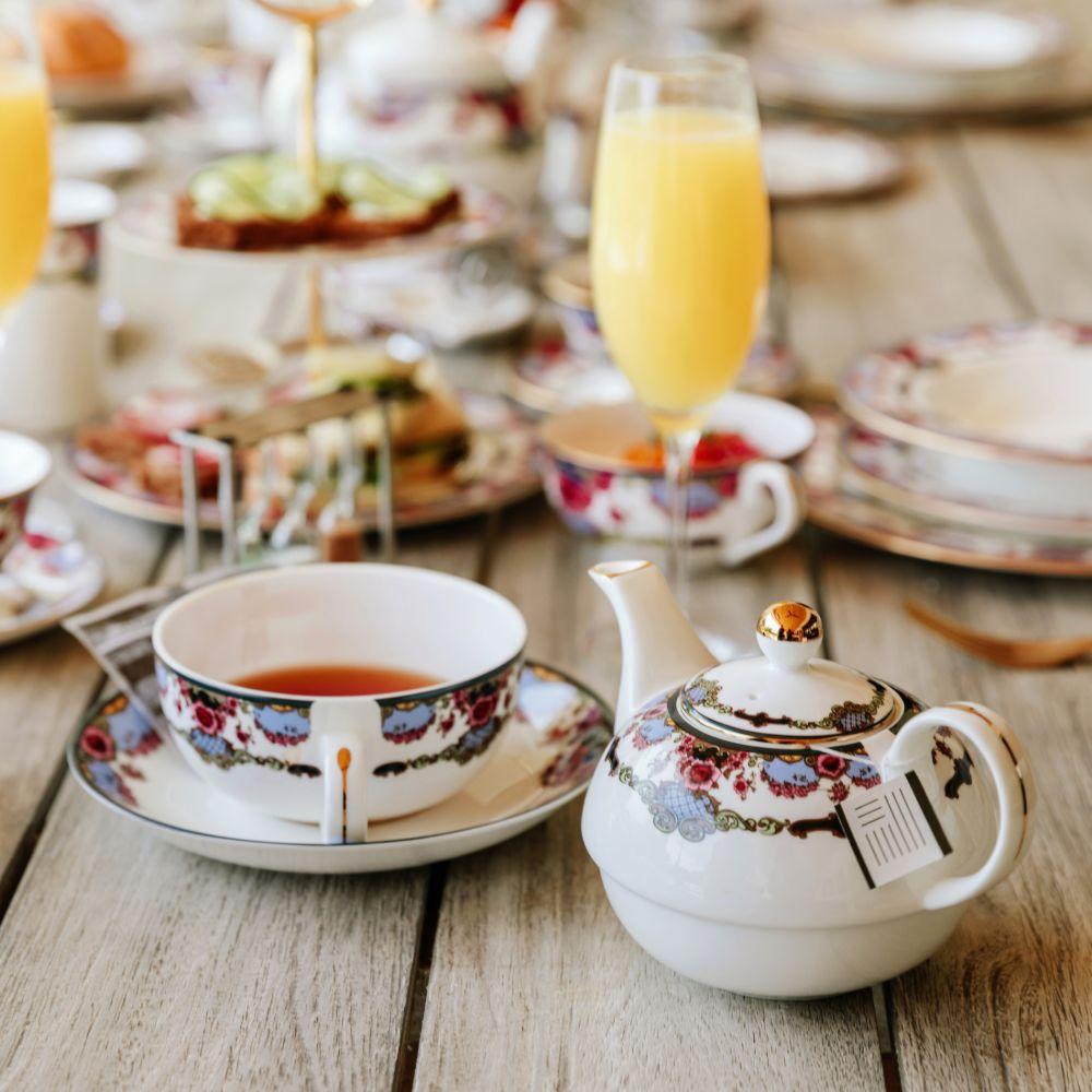 Empress Royal China Tea for One in Afternoon Tea Setting